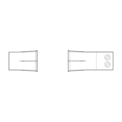 BR13 Wired Recessed Door Contact