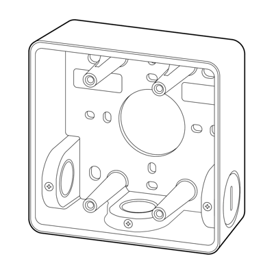 Square Intercom Conduit Surface Mount
