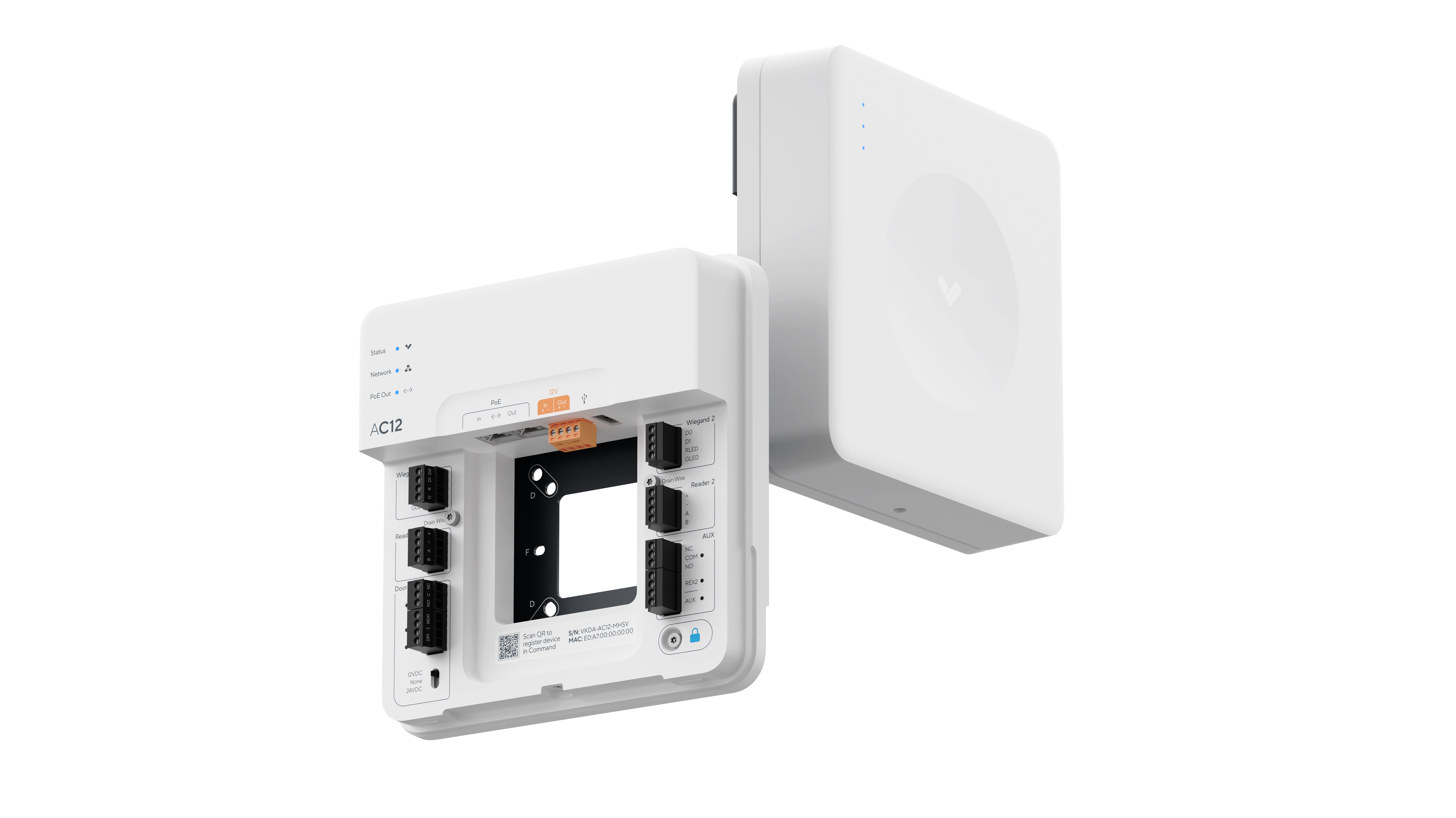 Verkada access control reader at an office entrance